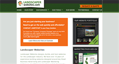 Desktop Screenshot of landscaperwebsites.com